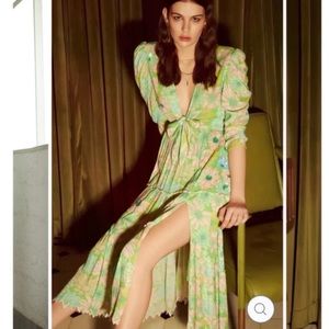 Hemant and Nandita Nadia Tiered Midi Dress size small